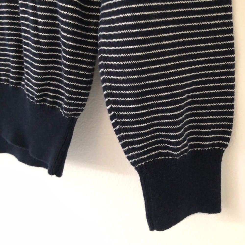 J. Crew Top- Navy/white - Picture 2 of 9